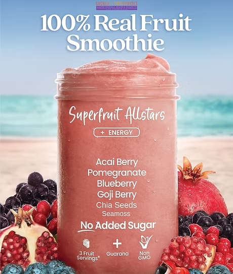 Sacred 7 Superfruit Allstars 100% real fruit smoothie puree