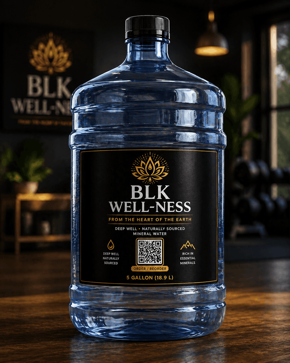 BLK WELL-NESS Deep Well Water 5-gallon jug