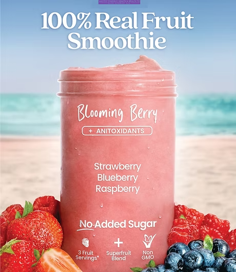Sacred 7 Blooming Berry 100% real fruit smoothie puree